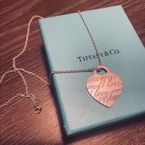 Tiffany & Co heart and chain necklace